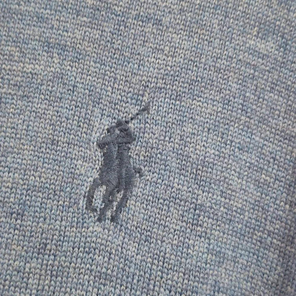 Polo Ralph Lauren Sweater Mens XL‎ Blue Wool Crewneck Merino Washable Preppy